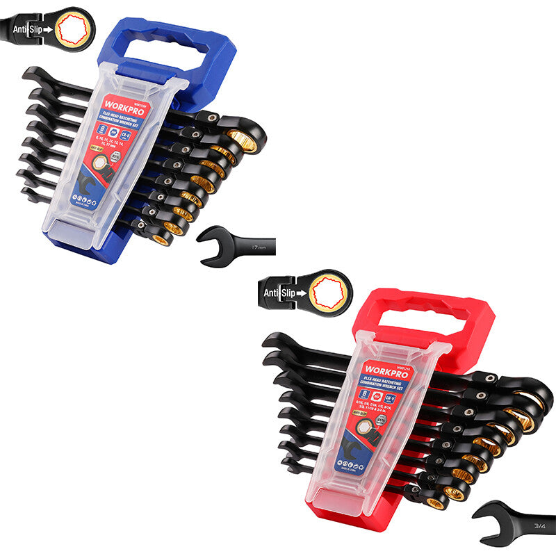 8-Piece Flex Head Ratcheting Wrench Set