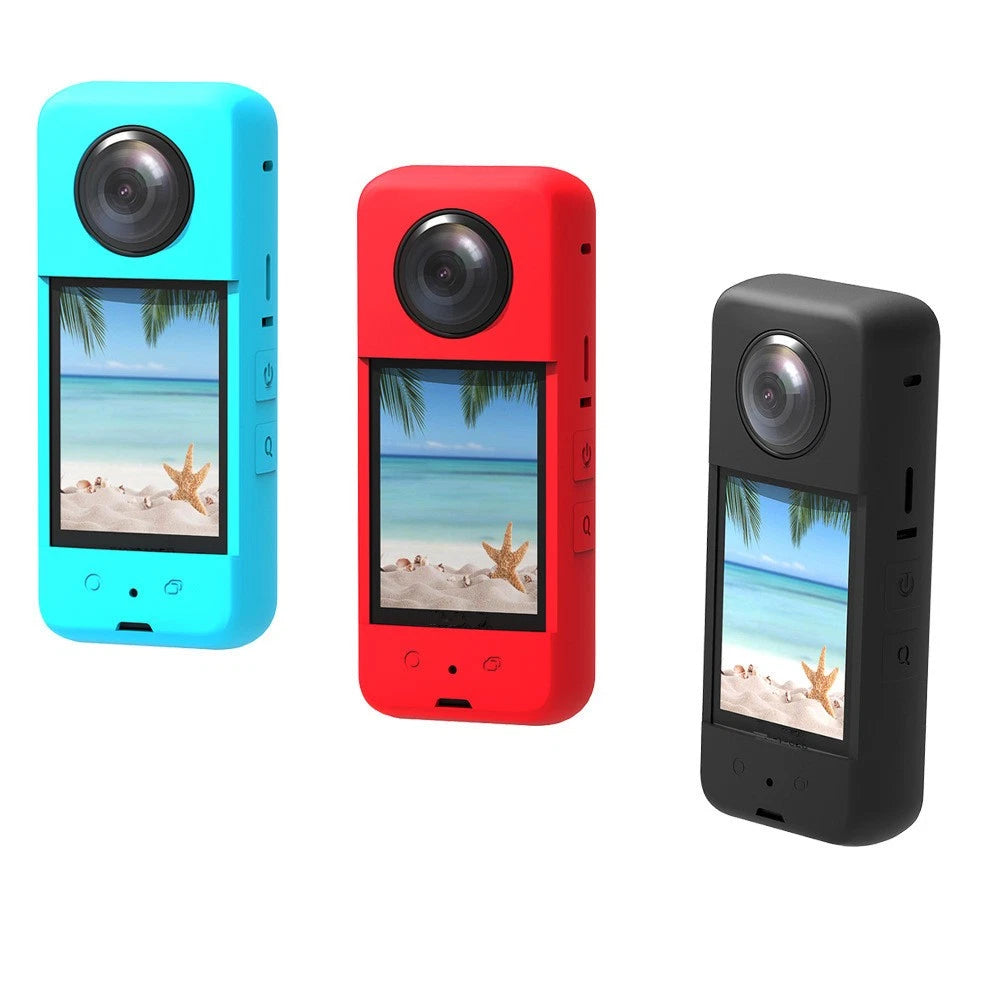 Shockproof Silicone Protective Case Cover With Lens Cover For