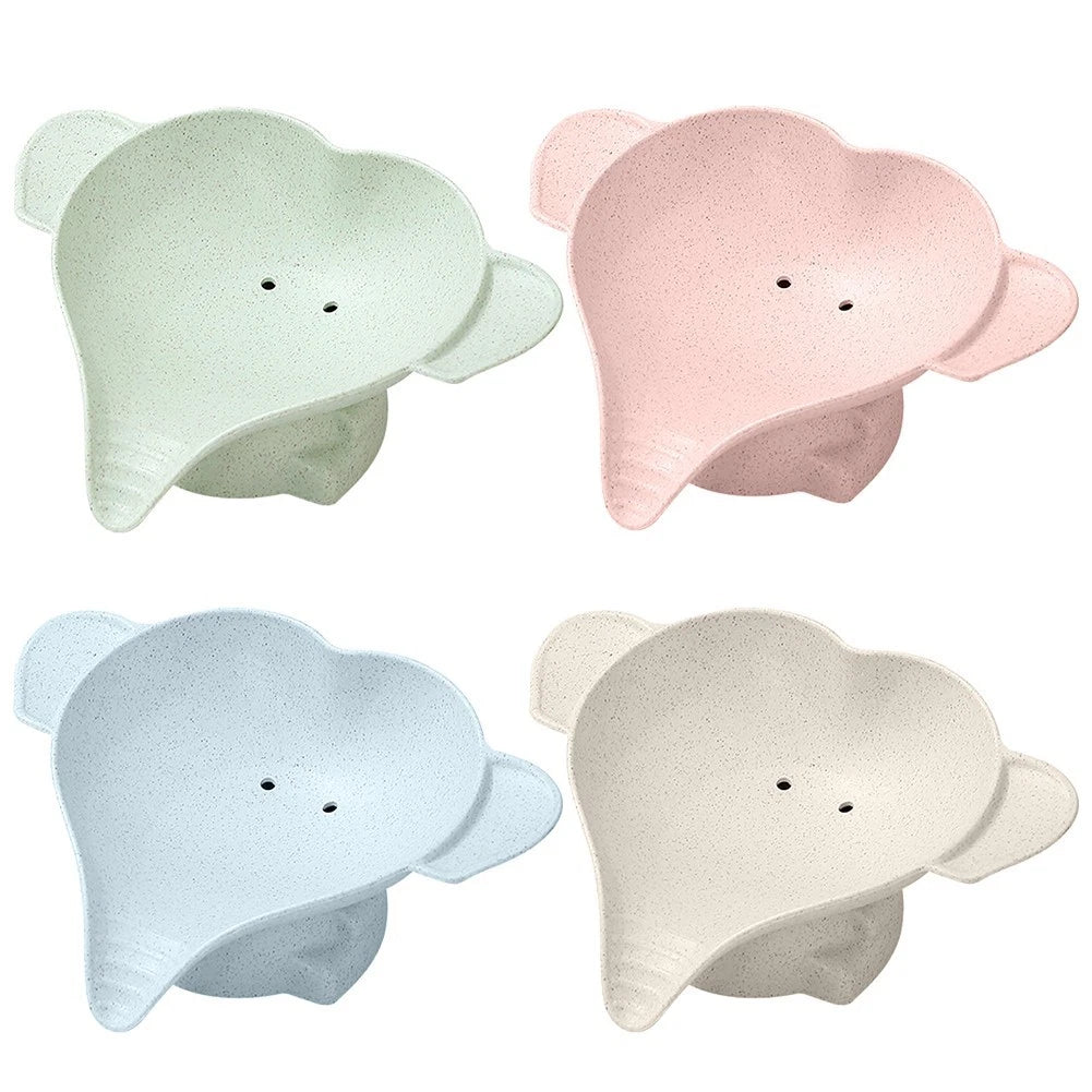 Functional Soap Rack With Cute Elephant Design For Bathroom Essentials