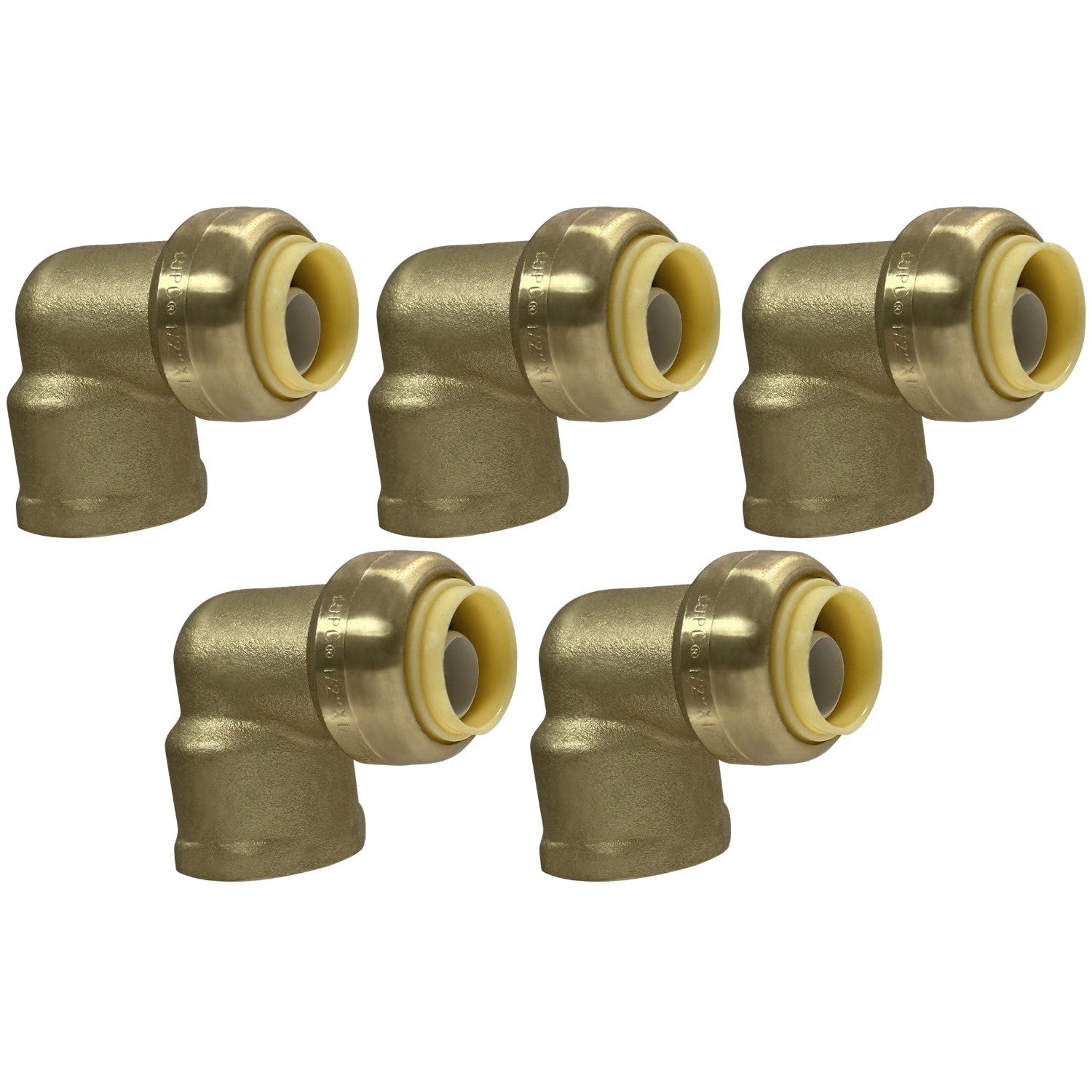 XFITTING 1/2" Push Fit FNPT Female Elbow 5 Pack