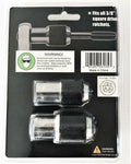 2pc GRIP TOOLS 3/8" DR. ADJUSTABLE THREAD TAP EASY OUT SOCKET SET RATCHET #53175