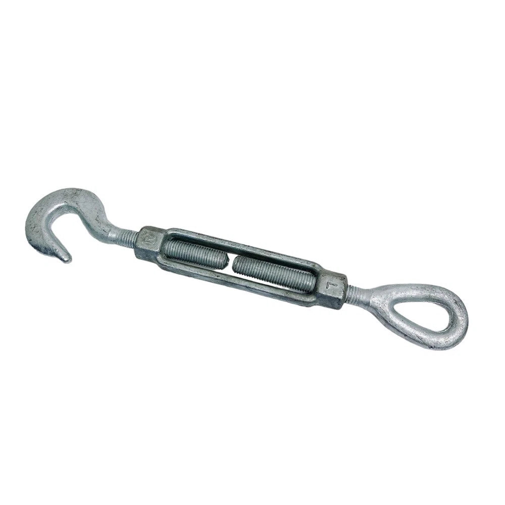 3/4" X 6" Turnbuckle Hook Eye Pulley Galvanized Drop Forge 3/4 X 6