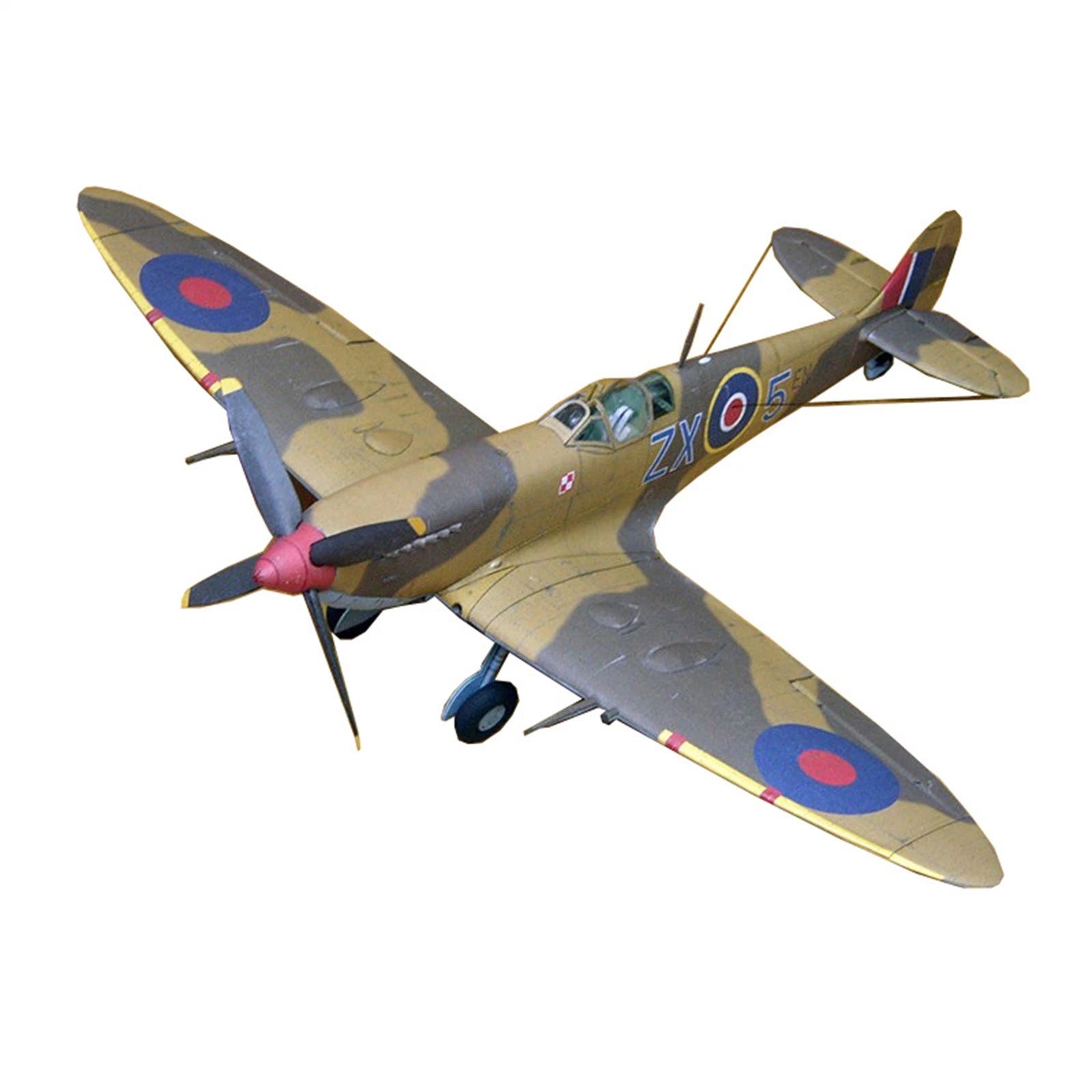 1/33 Supermarine Spitfire Fighter Paper Model Military Puzzle