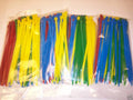 400 7" Nylon Wire Cable Zip Ties Red Blue Green Yellow