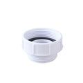 White Pp Plumbing Adapter Converts 1-1/2 Inch Drain To 1-1/4 Inch