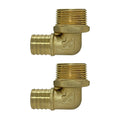2 Pack XFITTING 1" Pex B X 1" Male threaded Elbow 1 " P