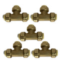 XFITTING 1/2" Push Fit Tee Fittings 5 Pack