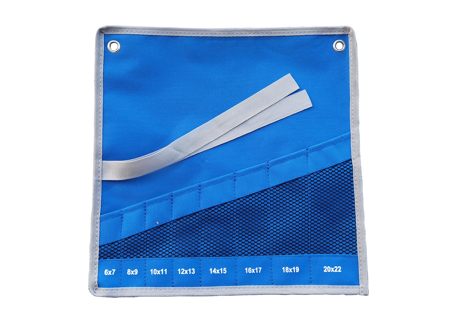 Canvas Roll Pouch Tool Storage f Offset Double Ring & Open Spanner