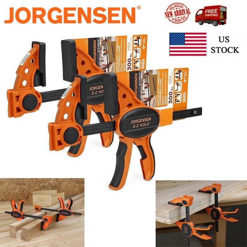 Jorgensen 2-packs 6" One Hand Clamp/Spreader Medium Duty E-Z Hold Bar