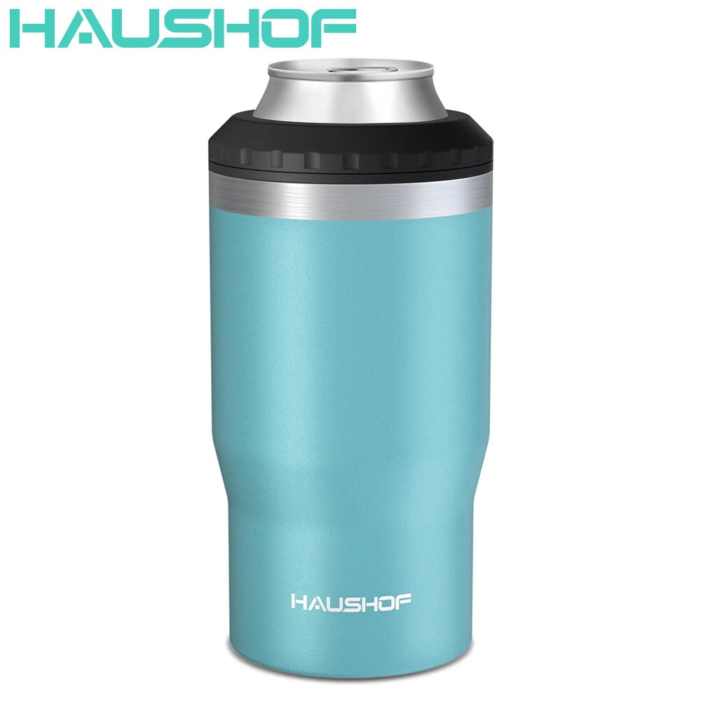 Haushof 12 Oz Can Cooler 4 In 1 Double Walled Can | Built Supply Co