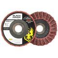 10 Pack - 4-1/2" X 7/8" Black Hawk Surface Conditioning Flap Discs