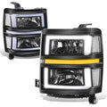 Fit 14-15 Chevrolet Silverado 1500 Black/clear 3d | Built Supply Co