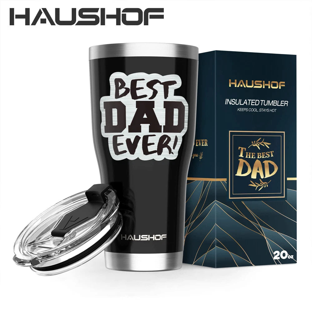 Haushof Fathers Day Gift 20oz Tumbler Stainless Steel Tumbler Leak