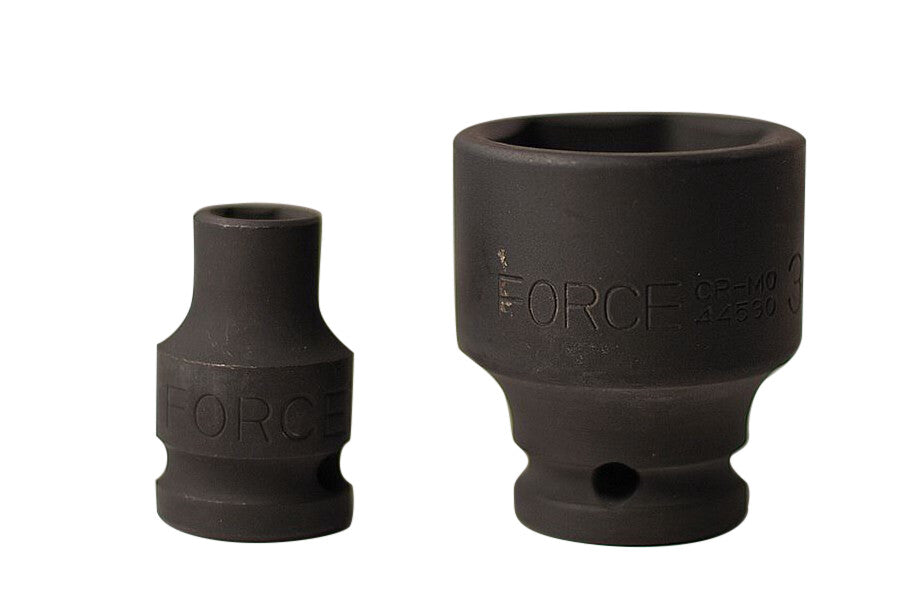 Force 1/2" Dr Cr-Mo Flank 6PT Impact Socket Metric & Imperial by Force