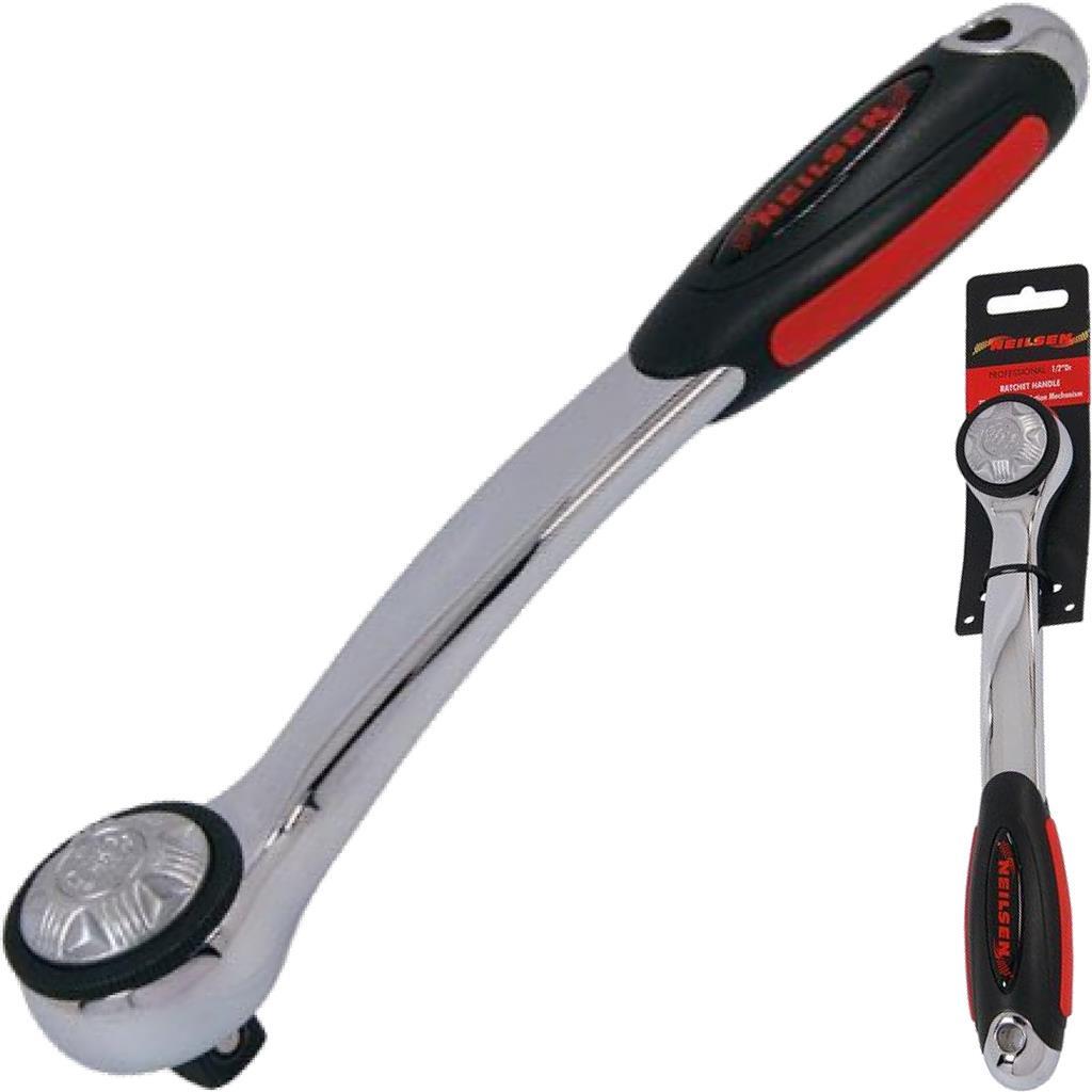 Neilsen Socket Reversible Curved Profile Ratchet Handle 1/2" ToolOpens in a new 