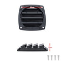 Black Louvered Vents For Marine Boat Yacht Hull 2x 3 Inch Ventilation