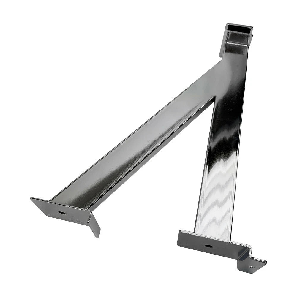 12" Slatwall Reinforced Rectangular Square Tube Hangbar Bracket