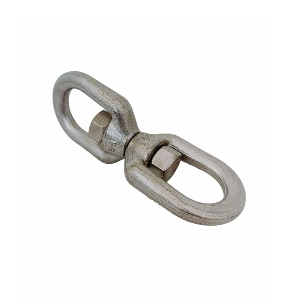 Mil-spec 5/8" Eye Eye Swivel 6000 Lb Wll 316 Stainless Steel Drop