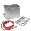 Aluminum Battery Box Relocation Kit W/2-gauge Cable Wire 13.5"w X