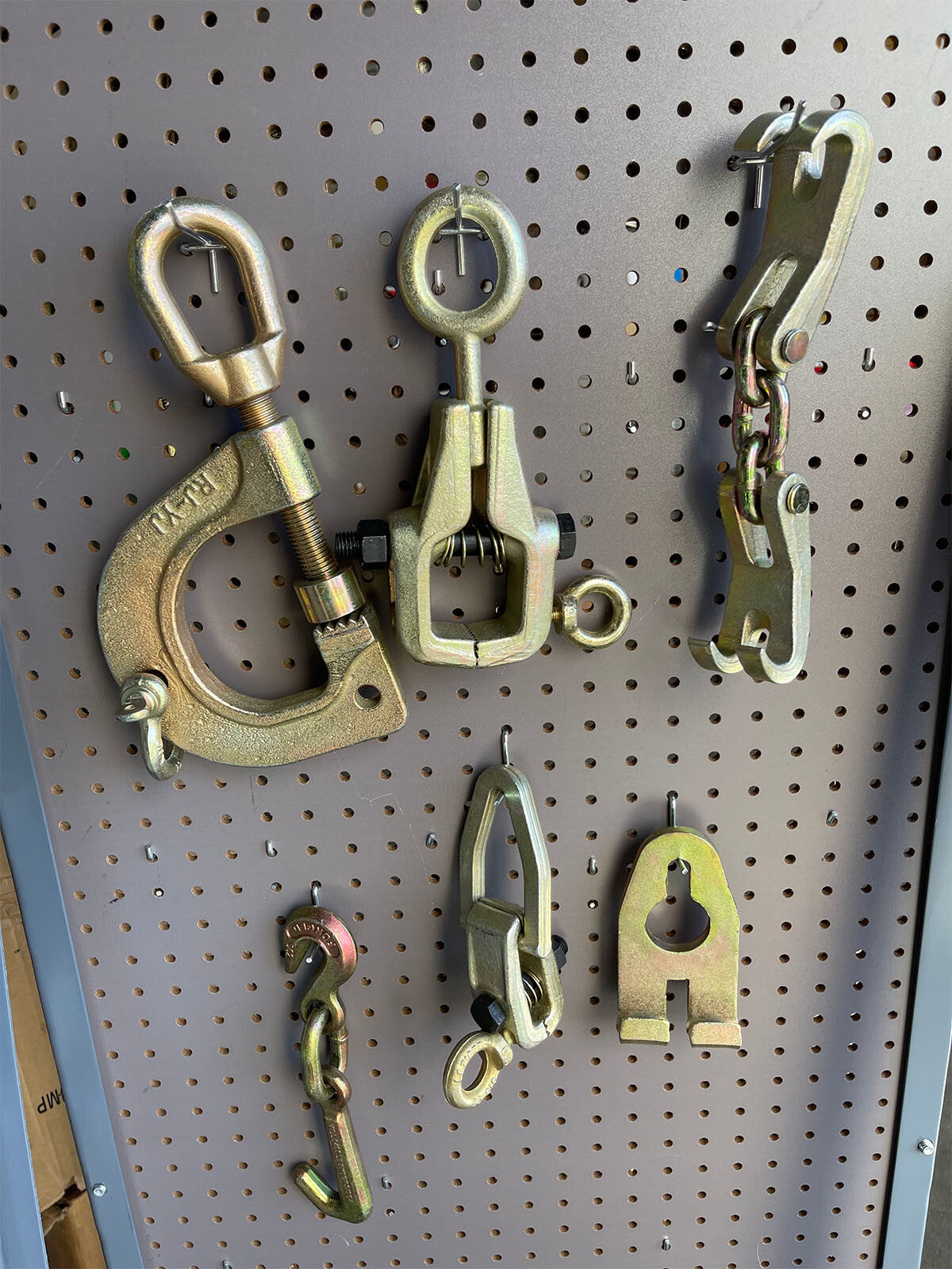 6pc Auto Body Frame Machine Pulling Puller Chain & Clamps Set by Unbranded