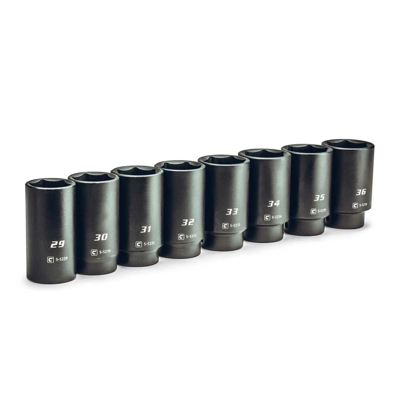 Capri Tools 1/2 In. Drive Jumbo Deep Impact Socket Set, 29 To 36 Mm,