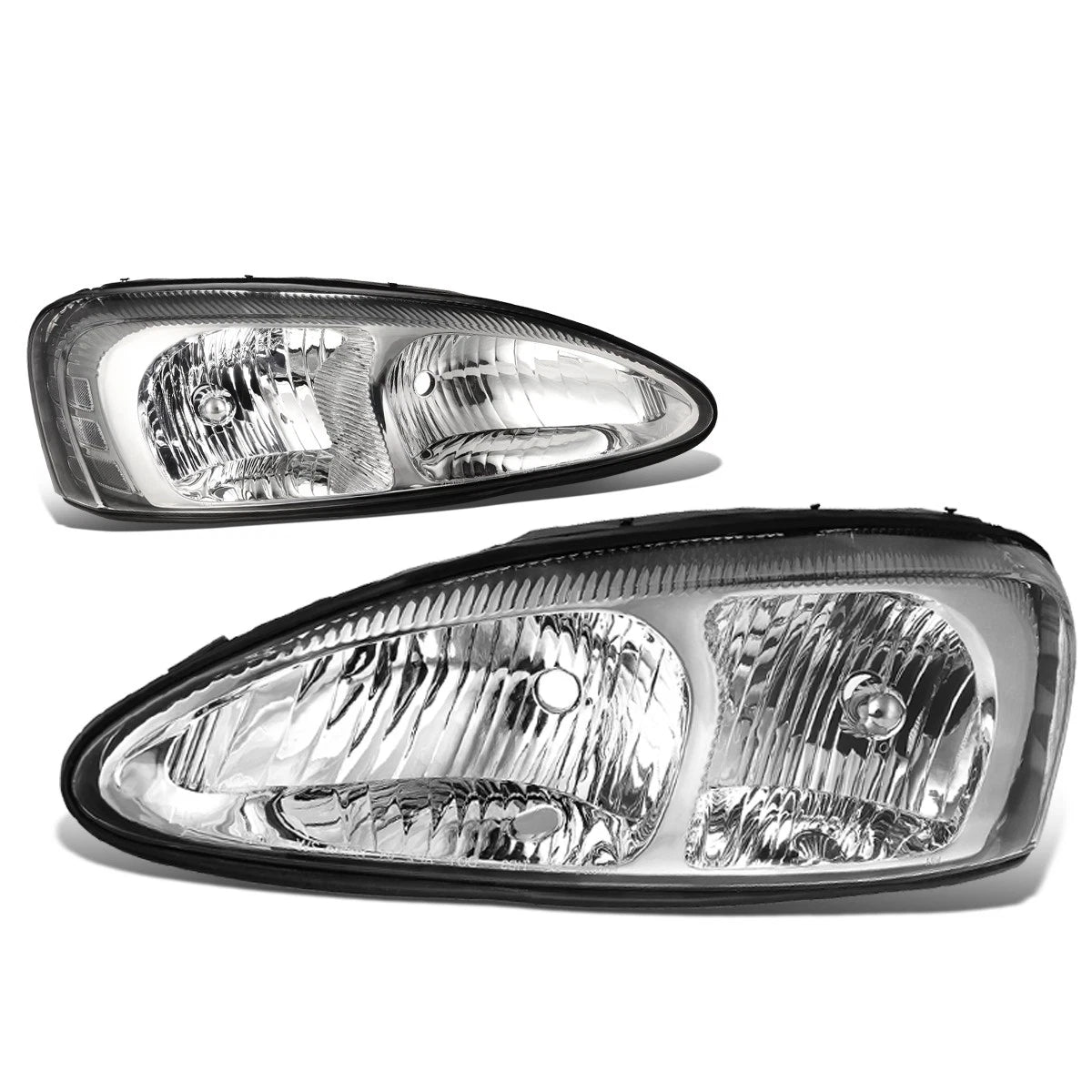 Fit 04-08 Grand Prix Gt Pair Chrome Housing Clear | Built Supply Co