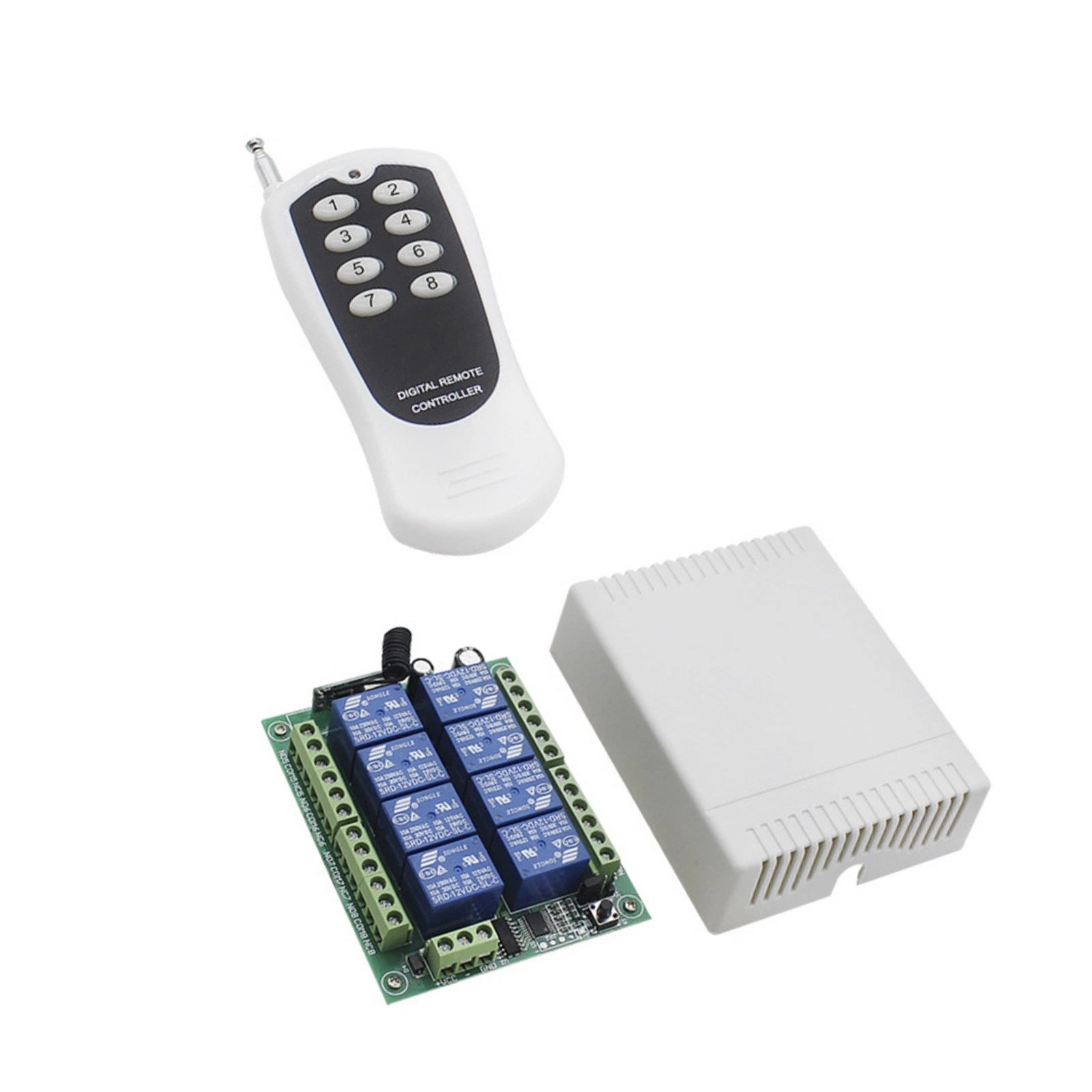Multi Functional 8ch Wireless Rf Remote Control Switch Dc12v Relay