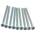 100 Pack 8 X 2-1/2" Long Pan Head Phillips Machine | Built Supply Co