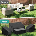 Patio Furniture Covers Set With Windproof Straps For Outdoor
