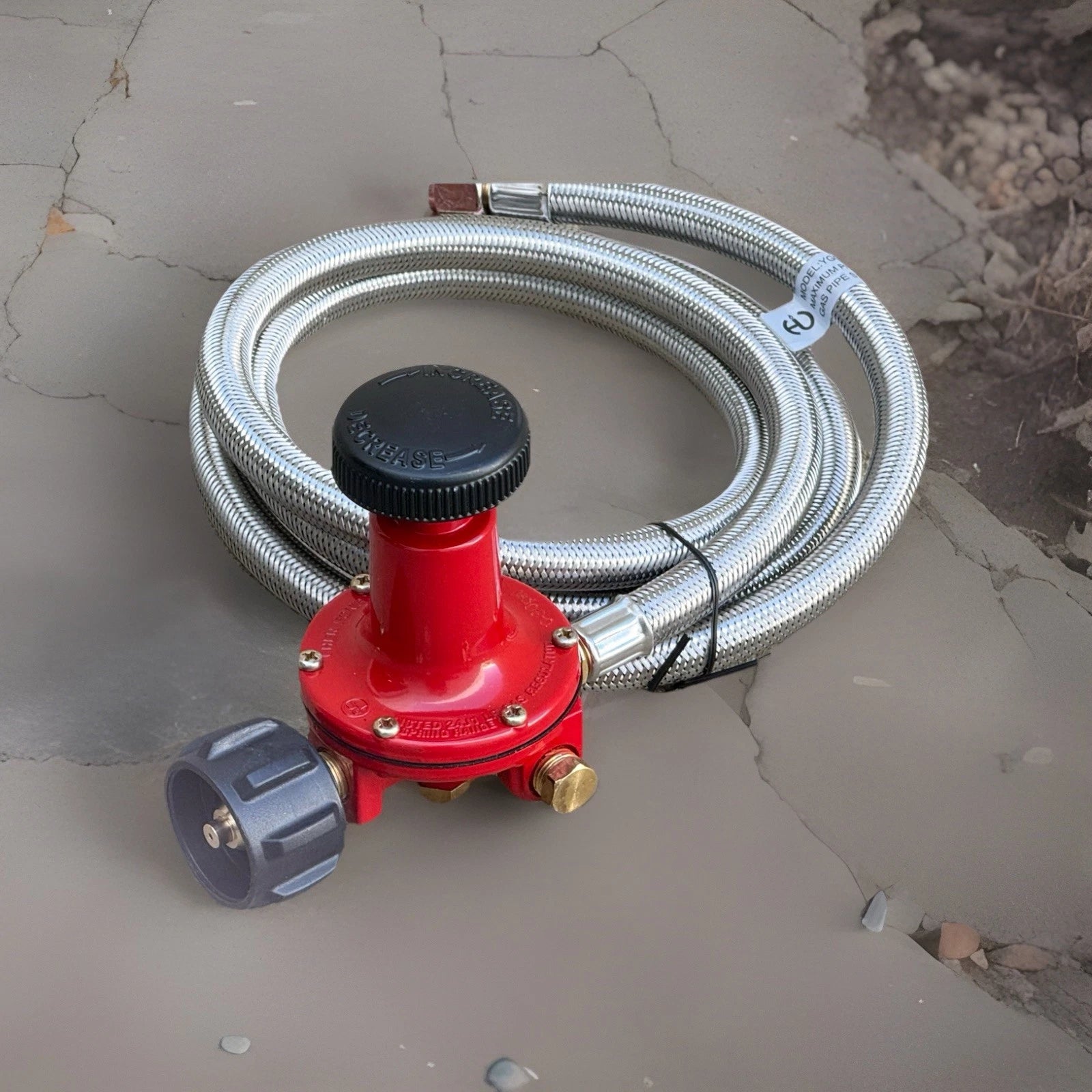 6ft 30PSI Adjustable High Pressure Propane Lp Regulator Stainless