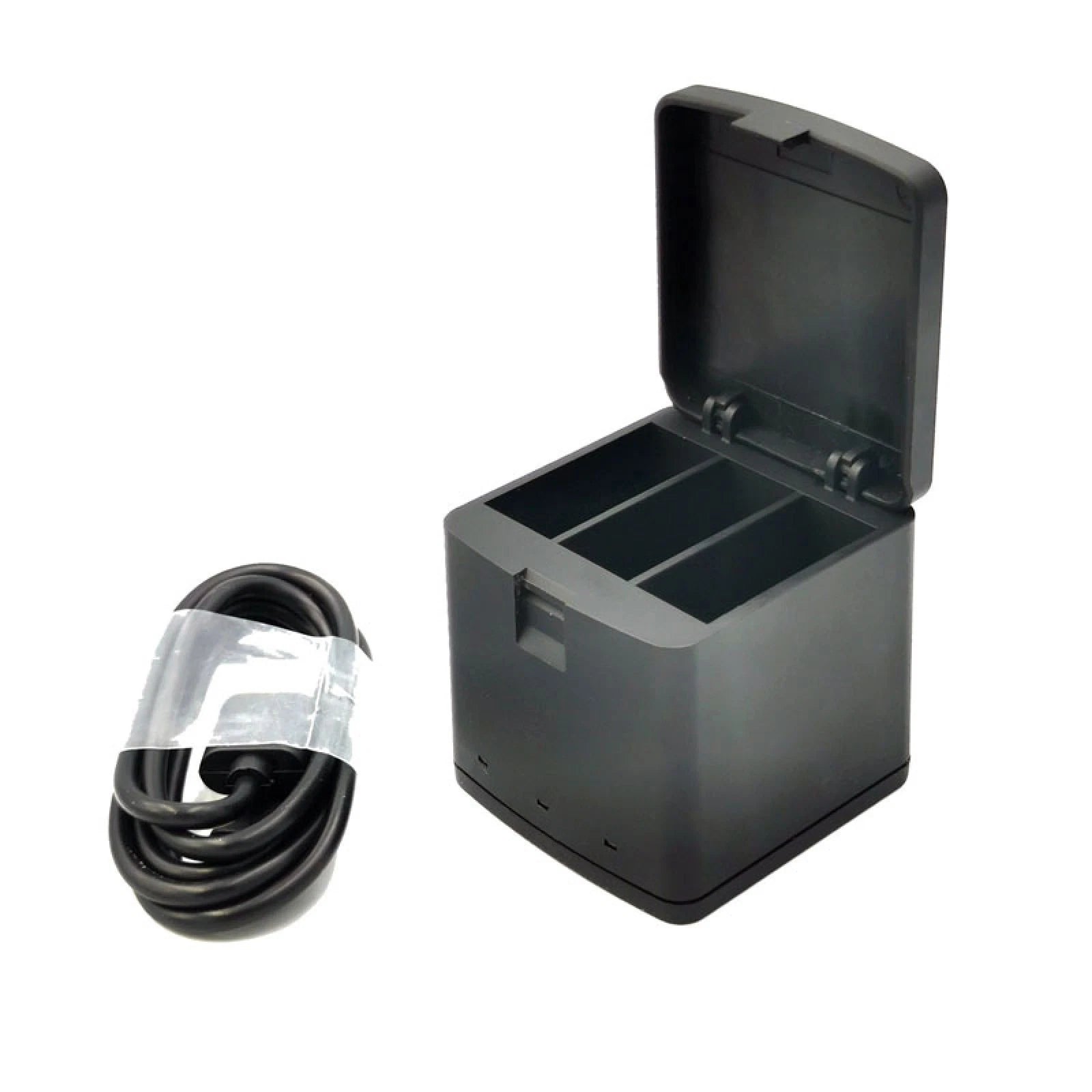 Usb 3 Slots Battery Charger Charging Box Type-c Cable For Gopro Hero