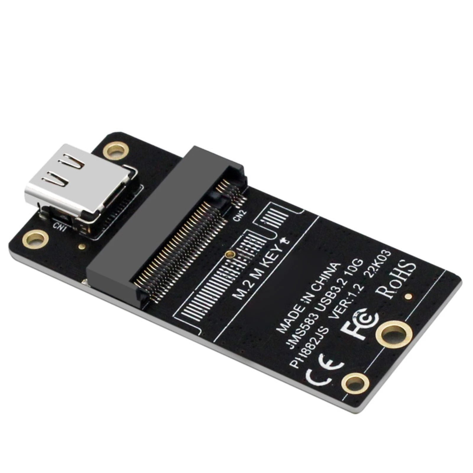 M.2 To Type-c Hdd Case Adapter Board M.2 Nvme 10gbps For 2230 2242