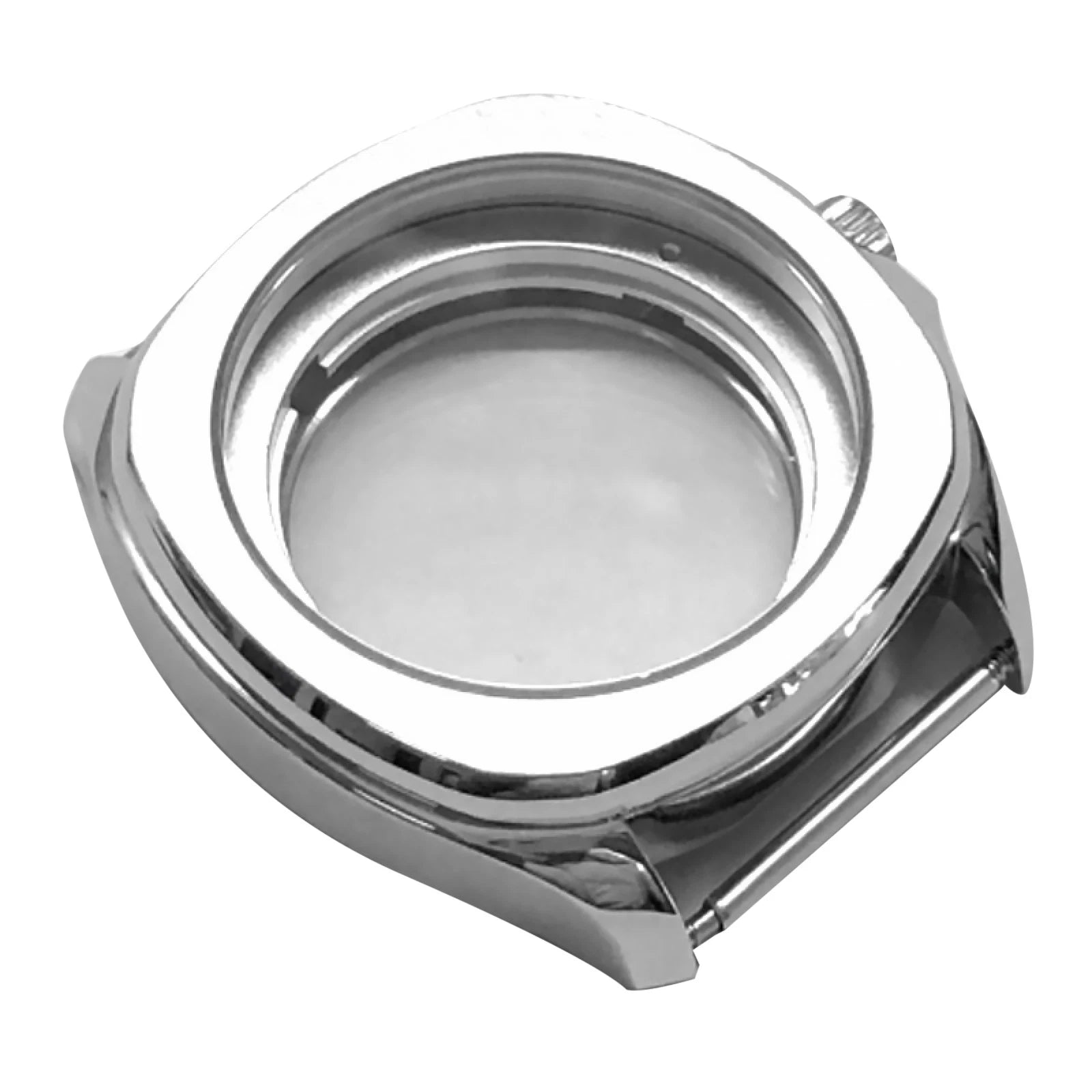 40mm Steel Sapphire Glass Watch Case Kit For Miyota 8205 8215 Eta