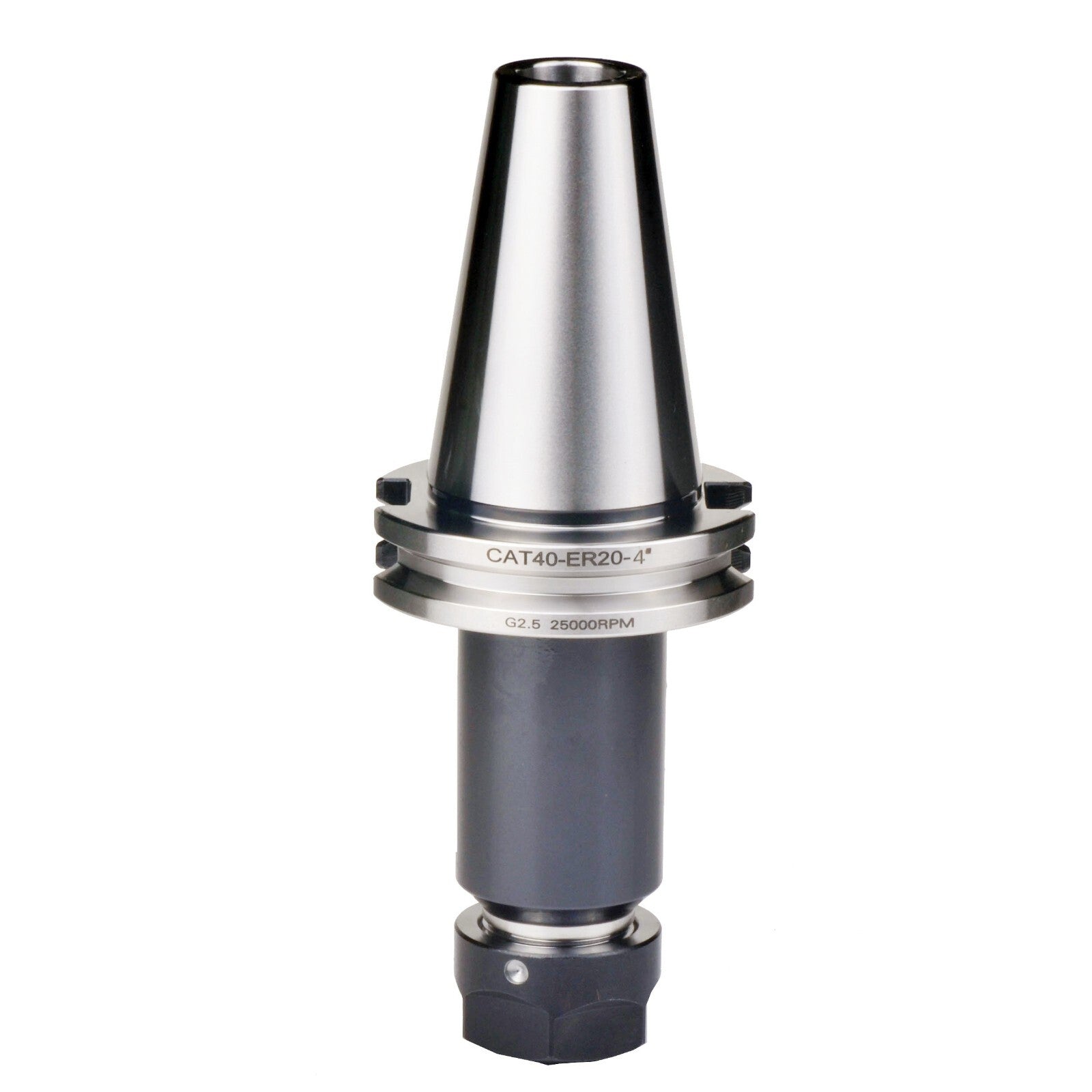 Precision 5/8-11 CAT40 ER20 4.0" Collet Chuck Tool Holder