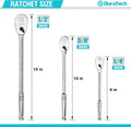 Extra Long Handle Drive Ratchet Wrench