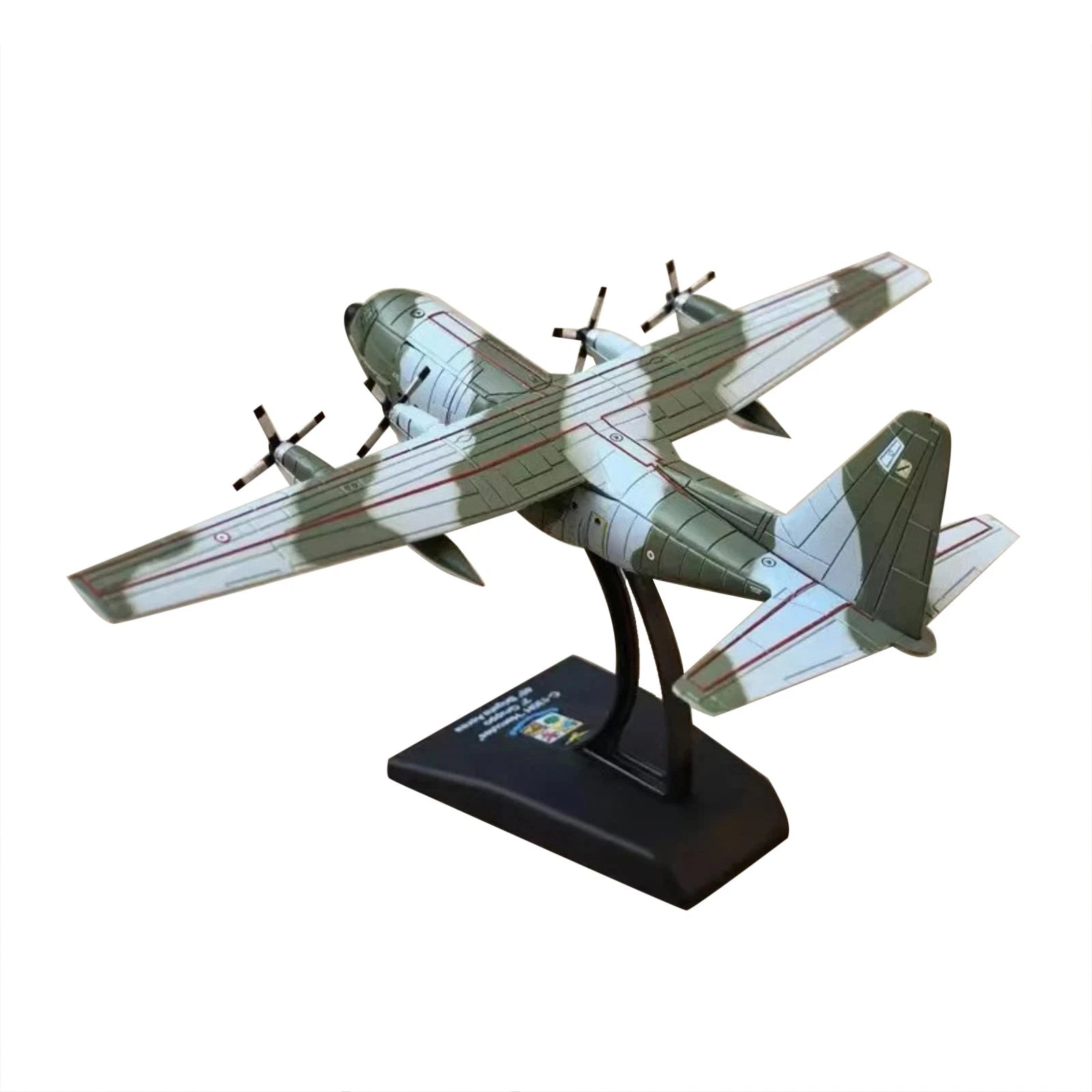 C-130h Hercules Transport Aircraft Diecast Replica 1:250 Scale Alloy
