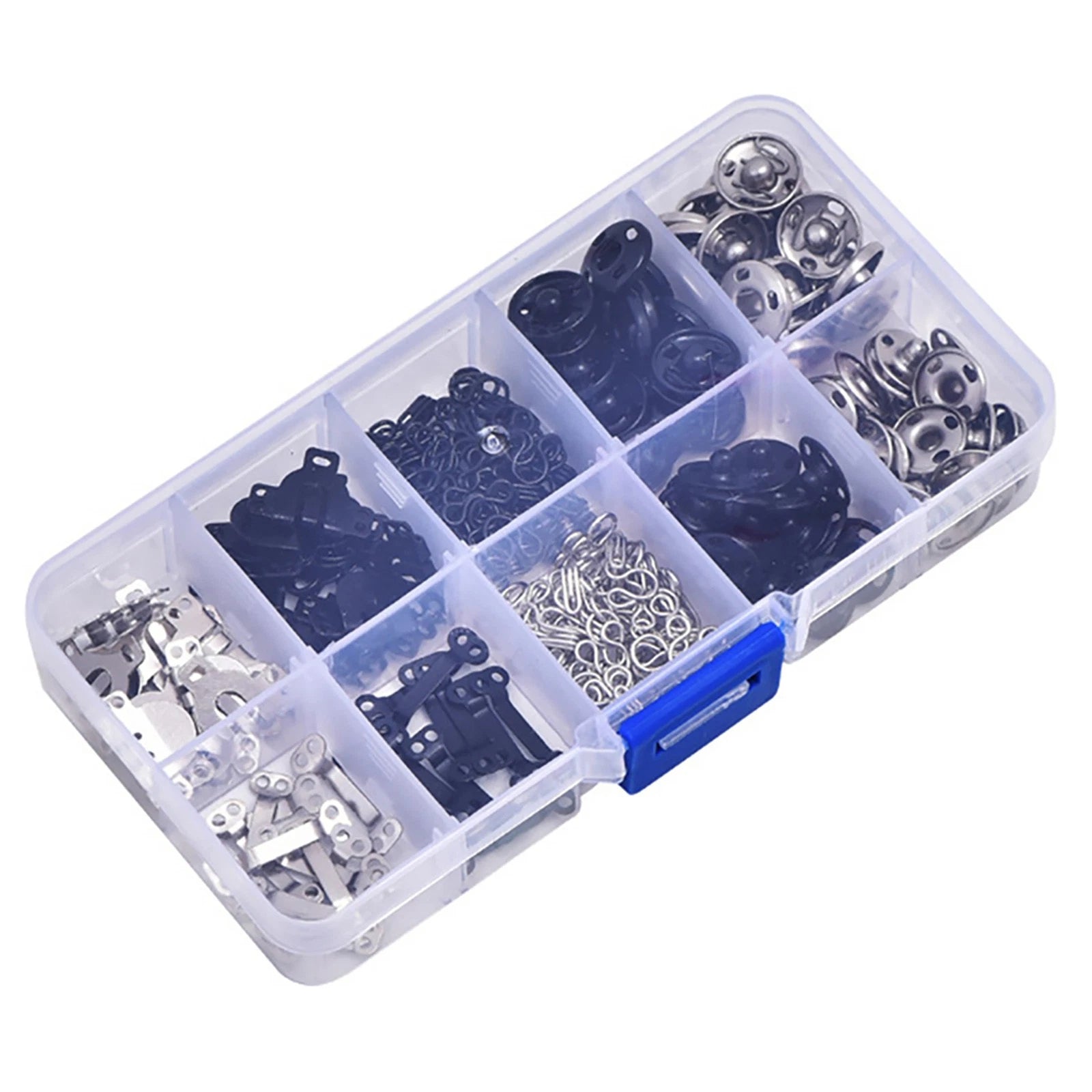 100 Pair 3 Styles Sewing Hook And Eye Closure Snap Fastener Clothing