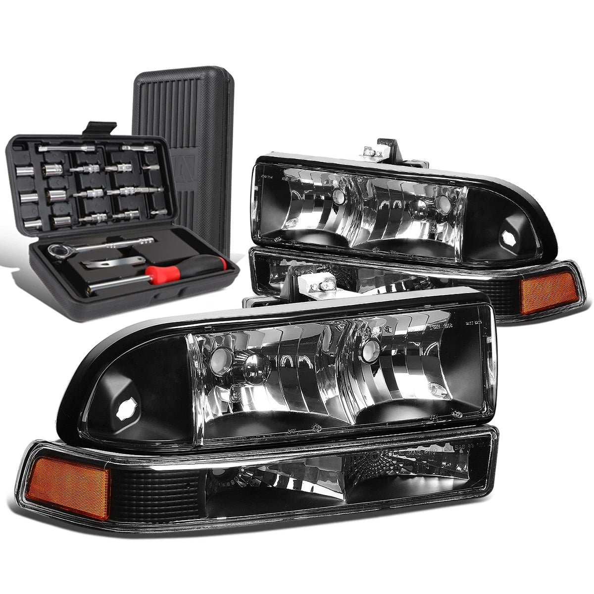 For 1998-2004 C10 Pickup Blazer Truck Black Amber | Built Supply Co