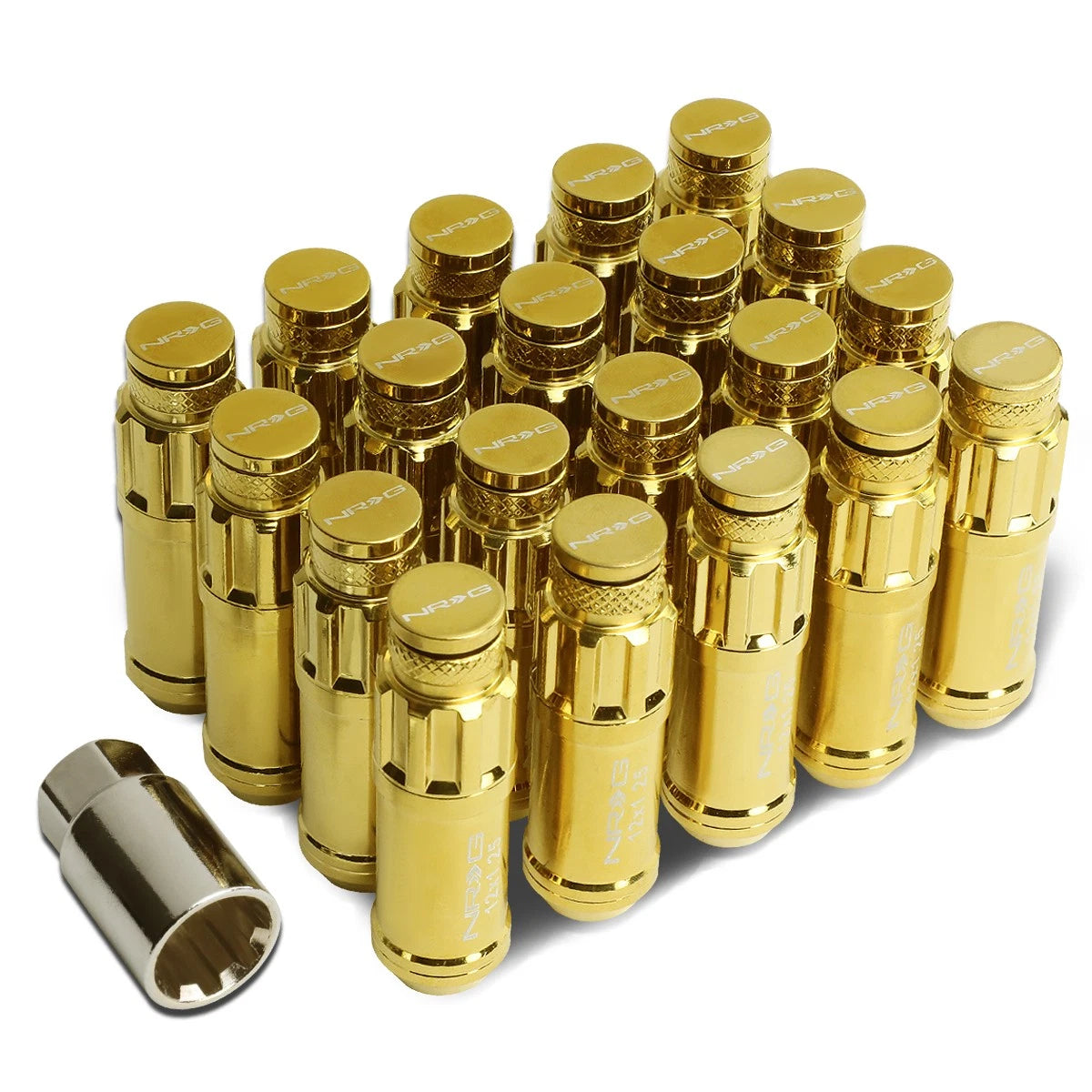 Nrg Gold Steel M12 X 1.25 Close End Spline Drive | Built Supply Co