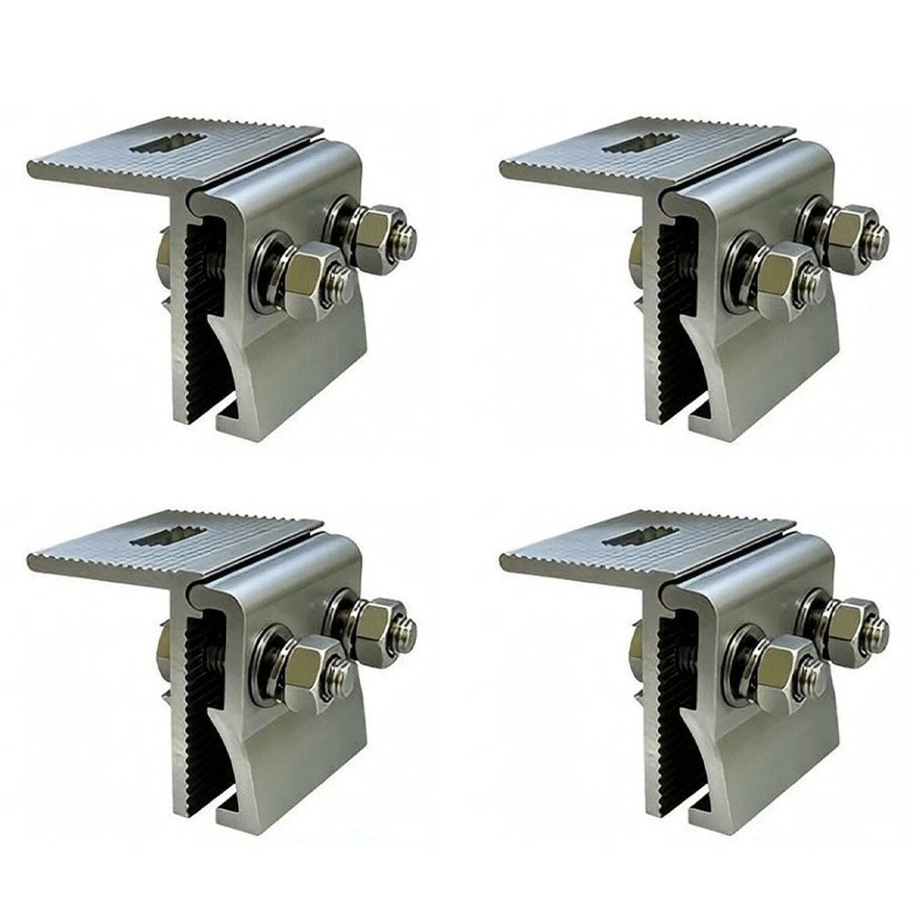 Roof Fold Clamps 1- Aluminium Alloy For Photovoltaic Panel Mounting
