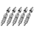 Set Stainless Steel Adjustable Fishing Rod Reel Seats Replacement Part