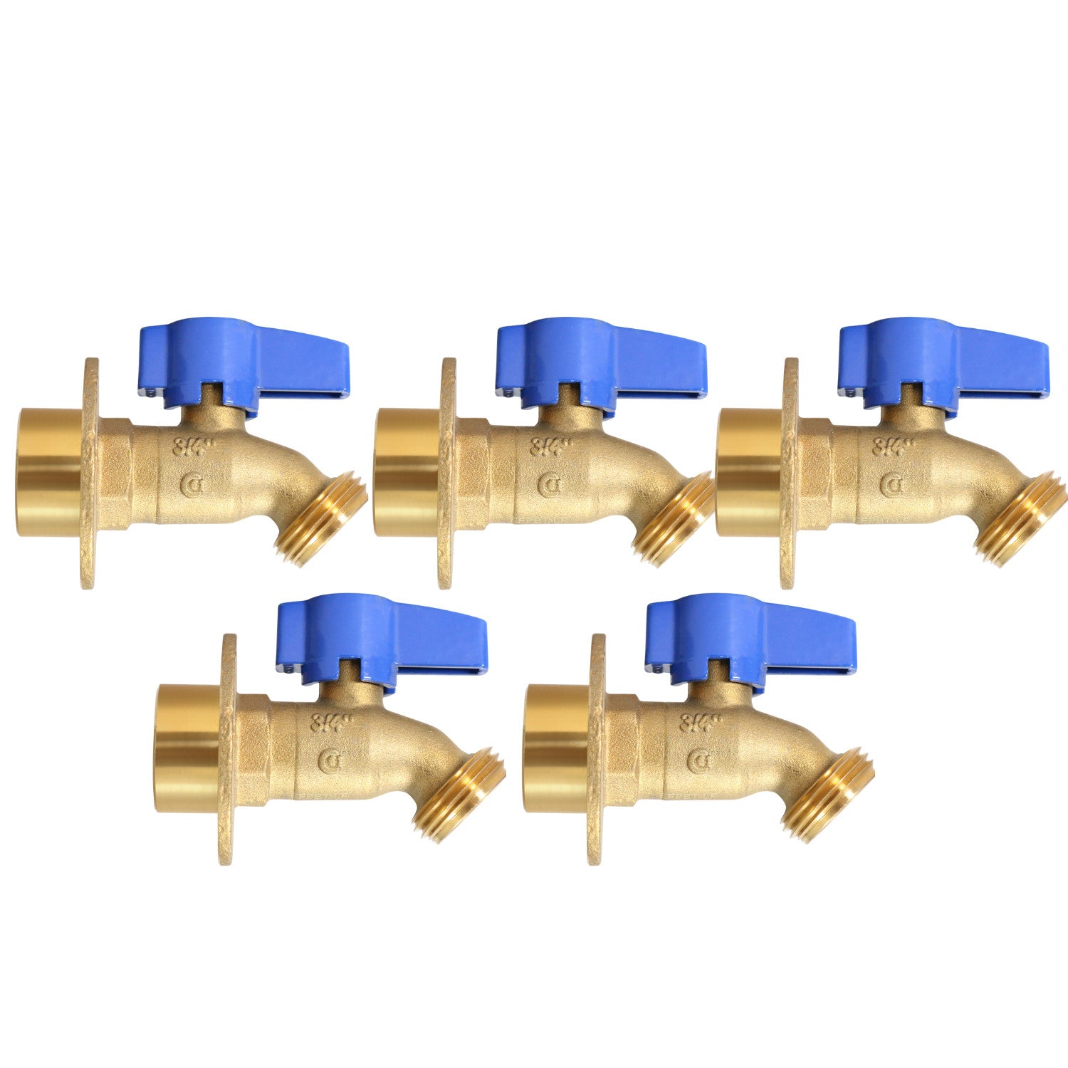 XFITTING 3/4" FPT x 3/4" GHT Hose Bibbs 5 Pack