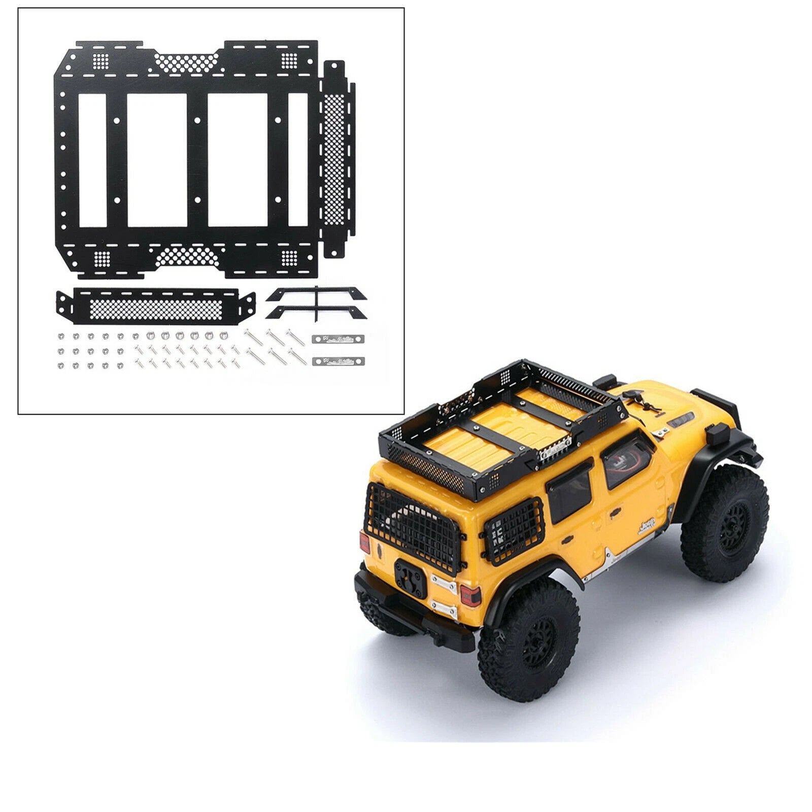 Steel Rc Car Roof Rack Top Luggage Carrier Bracket For 1/24 Axial
