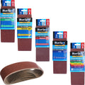 Bluespot Sanding Belts Assorted Grit 75mm x 457mm by Bluespot