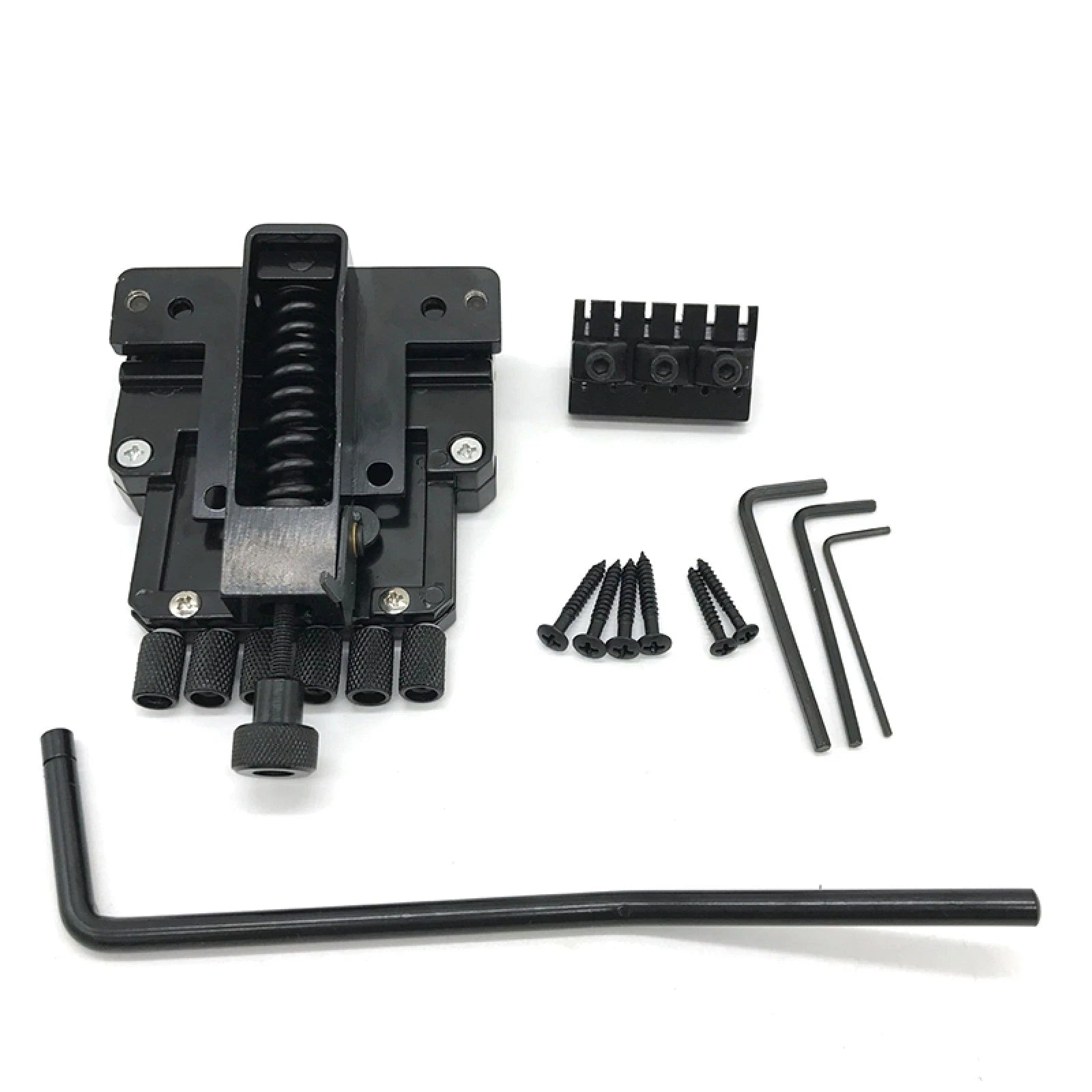 Diy Alloy 6 String Saddle Headless Electric Guitar Bridge Tailpiece