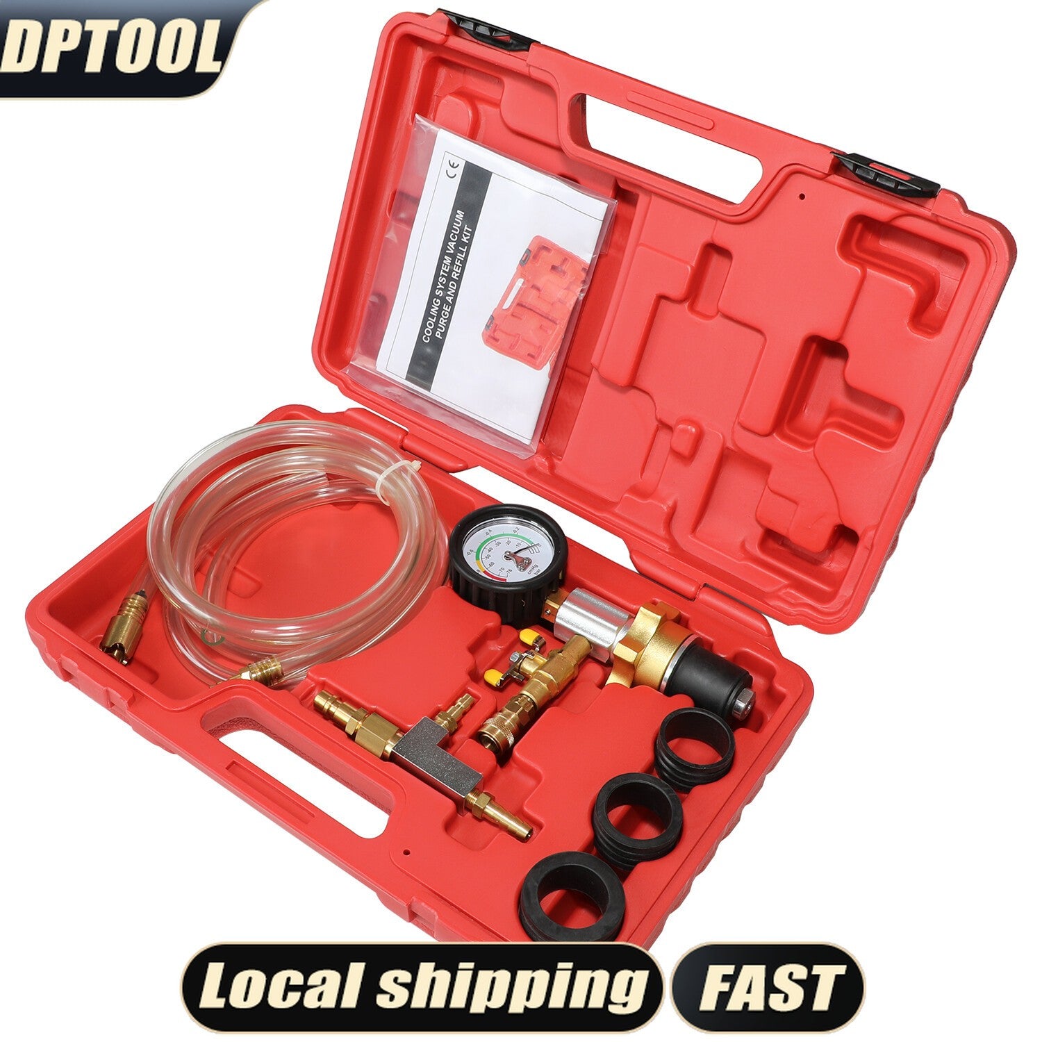 Auto Coolant Vacuum Kit Radiator Cooling System Refill & Purging Tool Universal
