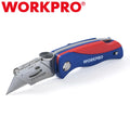 Workpro Folding Utility Knife Quick-change Box Cutter Blade W/ Extra