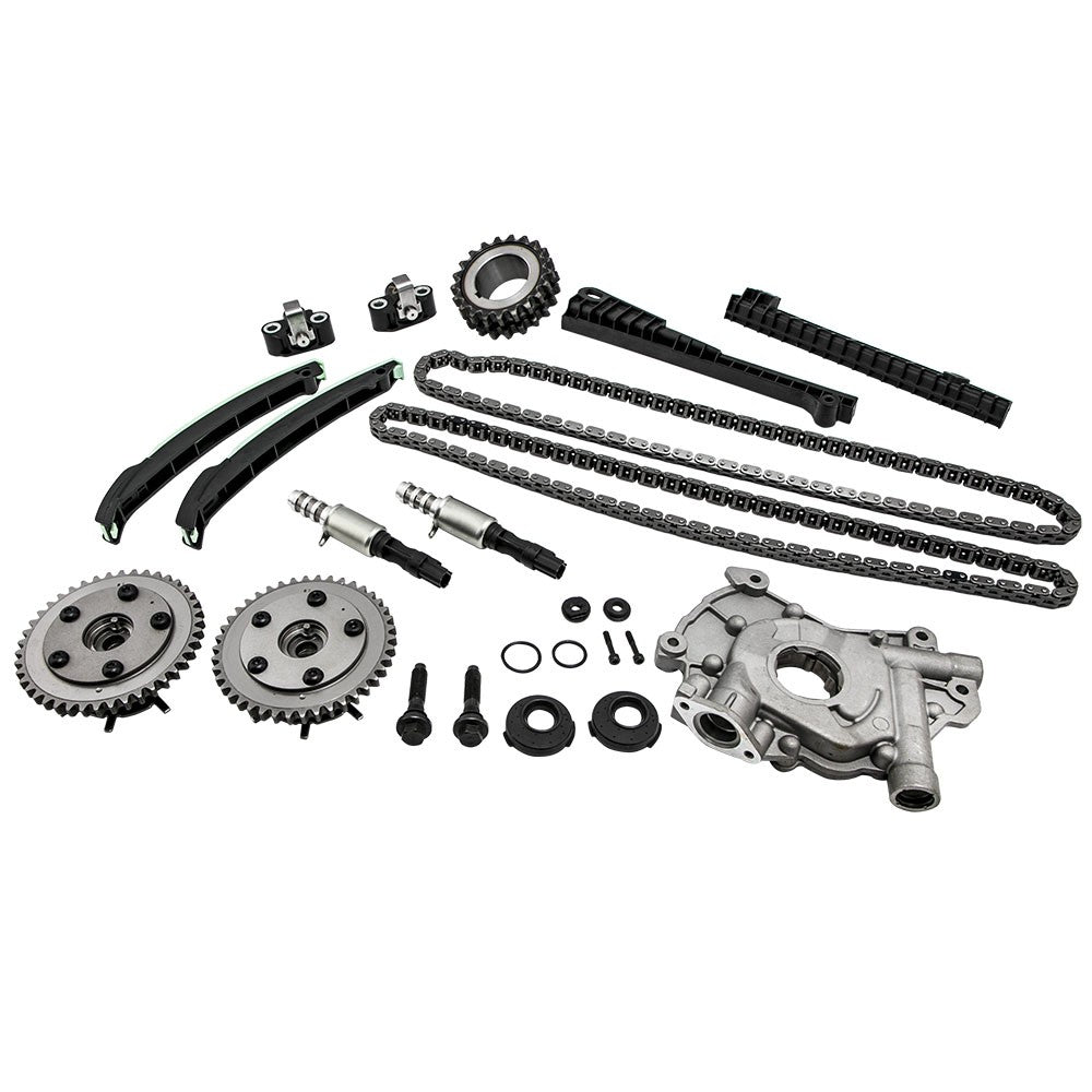 Timing Chain Kit w/ Oil Pump Timing Solenoids For Ford F150 Lincoln