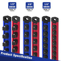 Magnetic Socket Organizer Sets Aluminum Alloy Socket Rail Holder
