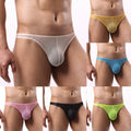 Mens Breathable Mesh Pouch Underwear Low Waist G String Thongs